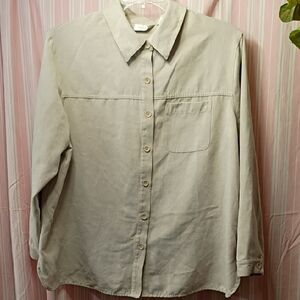Studio Works Cream Button Down Shirt